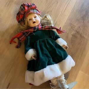 Vintage Winter Wonderland Pocelain Doll
